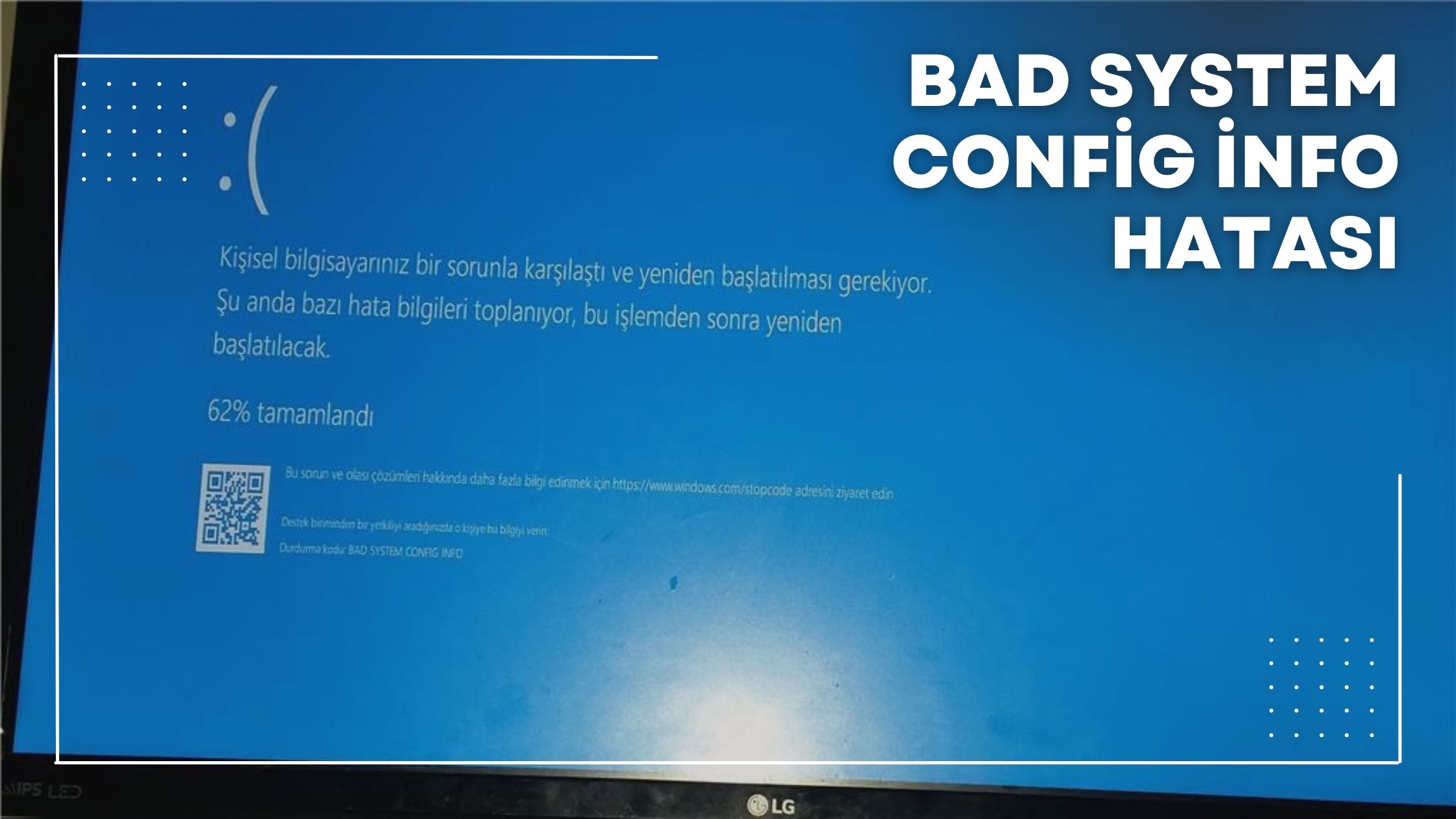 Bad system. Bad System config info. Bad System config info при включении.